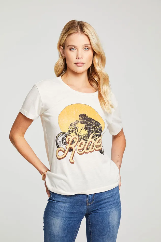Womens Tops Chaser Brand Rebel Moto