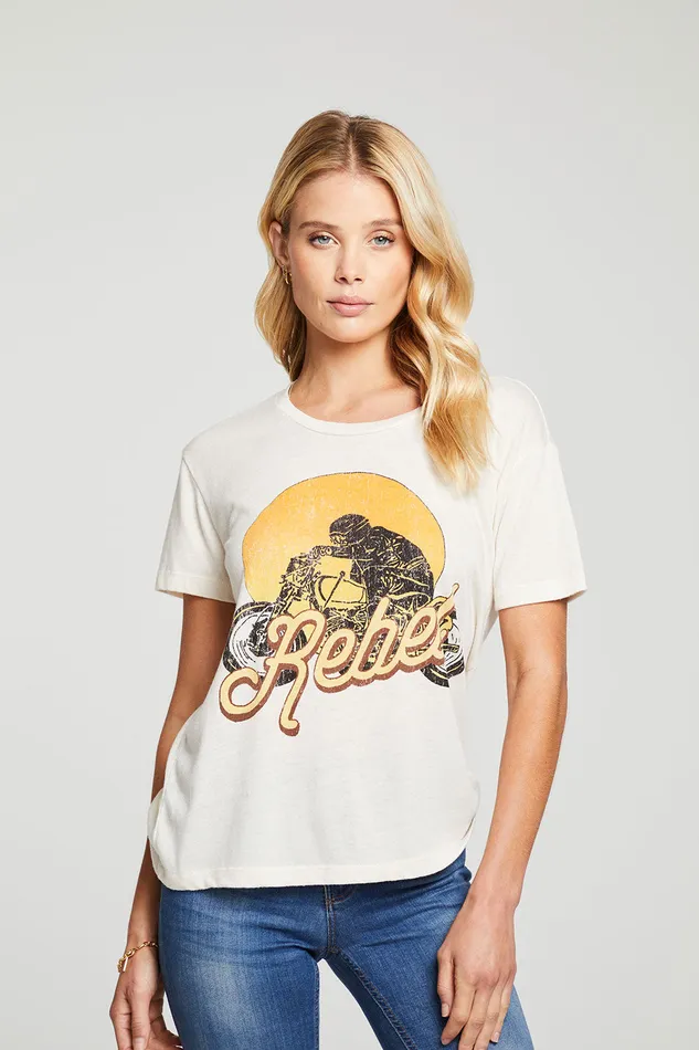 Womens Tops Chaser Brand Rebel Moto