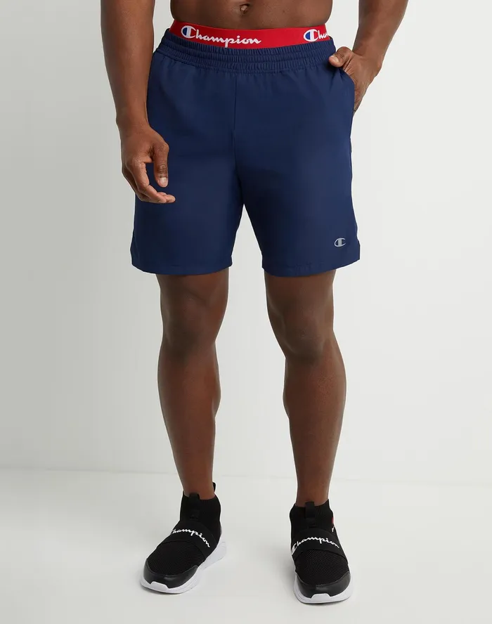 Woven Sports Shorts 7034 Athletic Navy Men Champion Shorts