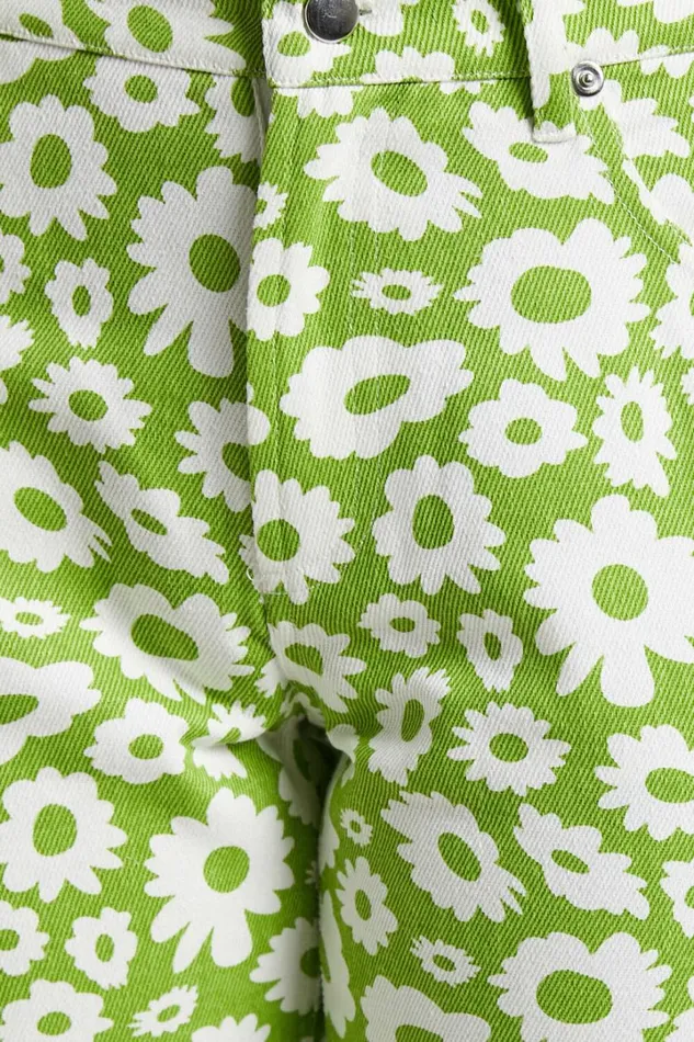 Zabee Jeans 8211 Mid Rise Drill Denim Jeans In Ditsy Floral Women Showpo Jeans